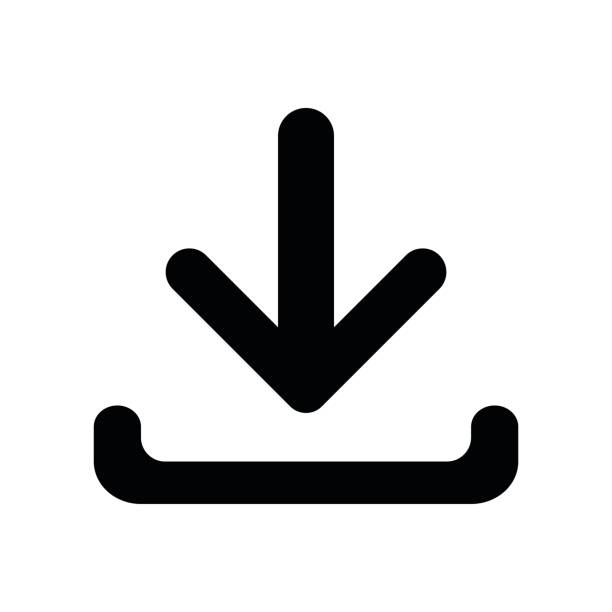 download icon isolated vector